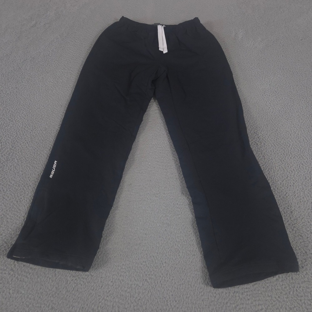Bauer Pants Womens S Black Straight Leg Lightweight Team Warmup Athletic Track